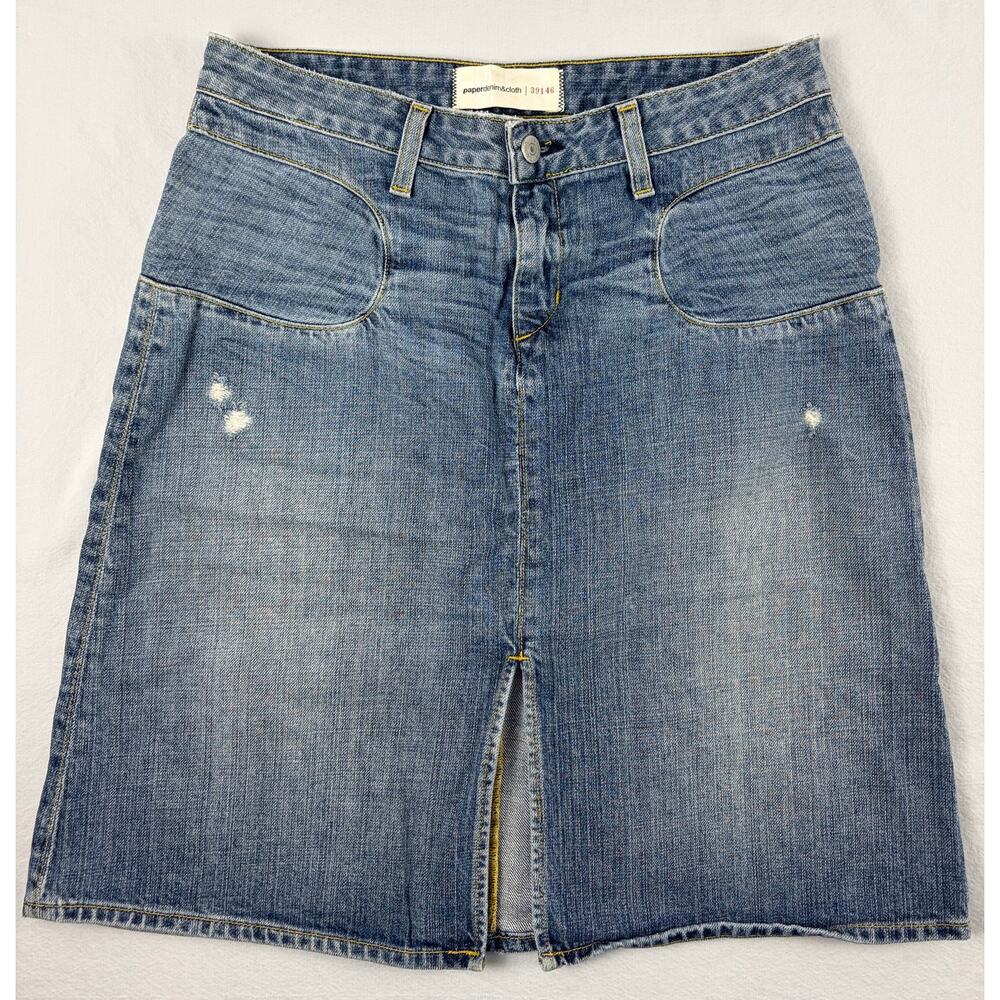 Paper Denim & Cloth Denim Skirt Made in USA Size 28